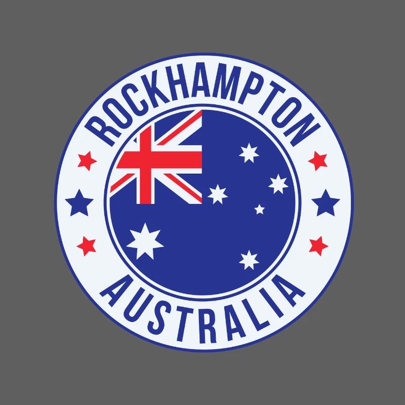 Rockhampton Australien-Emblem