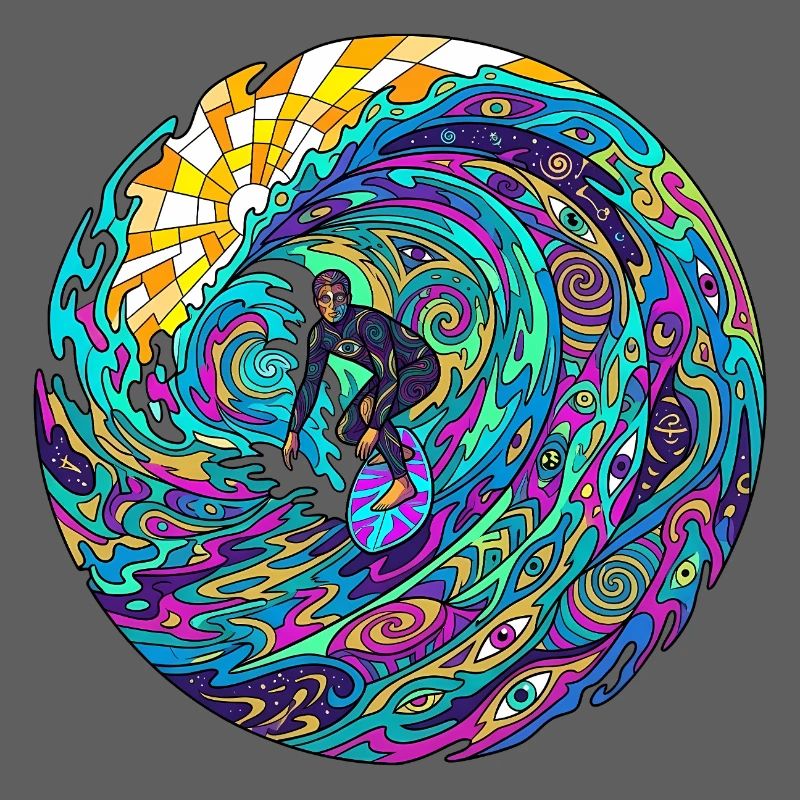 Psychedelic Surf Wave