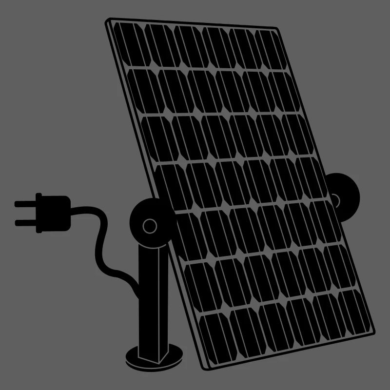 Solar panel with plug