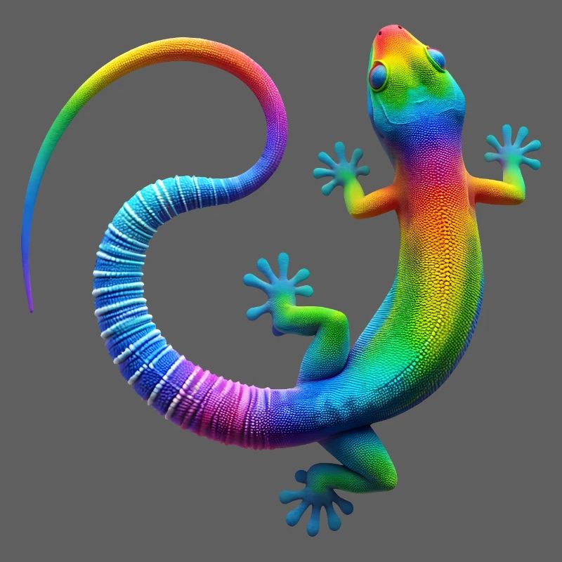 Regenbogen Gecko