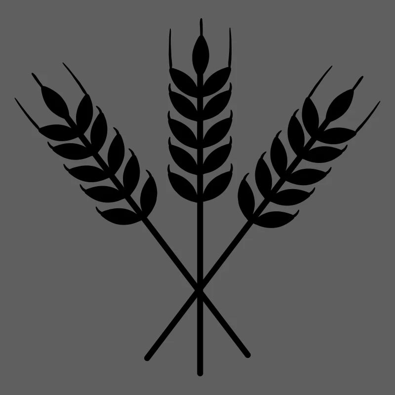 Three grain stalks