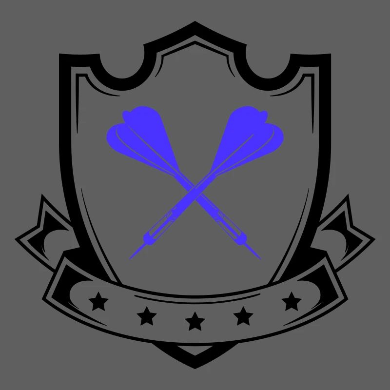 Blue Cross Darts Design