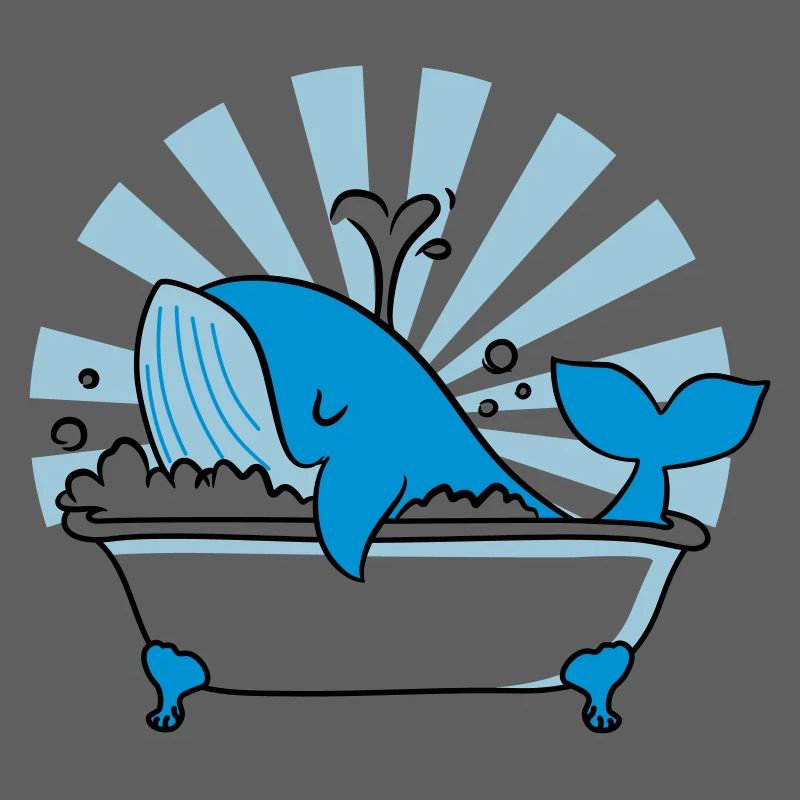 Baleine dans la baignoire – Funny Ocean Design