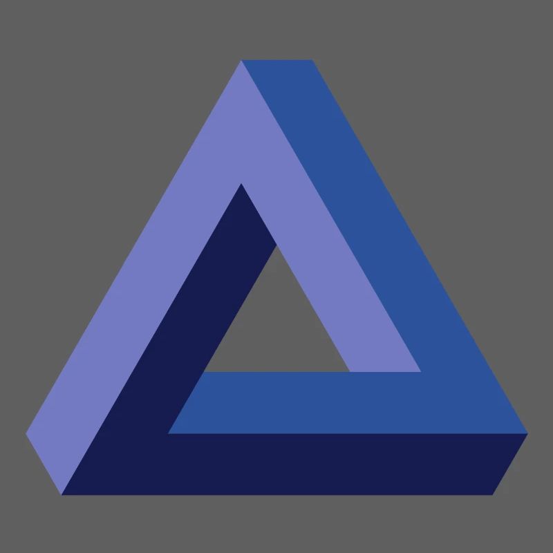 Optical illusion triangle