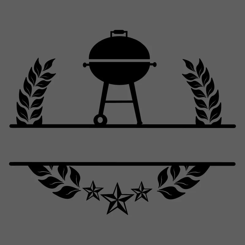 BBQ Monogramm Lorbeerkranz