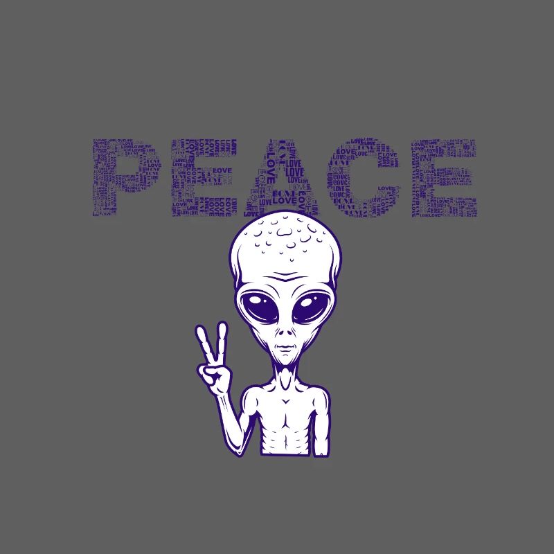 Friedensalien Peacezeichen