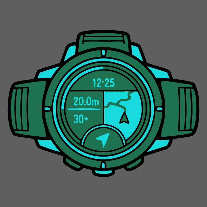 Montre GPS moderne Course