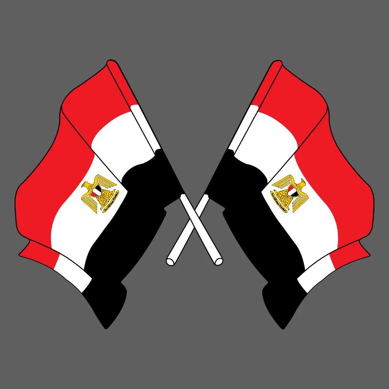 Two flags Egypt