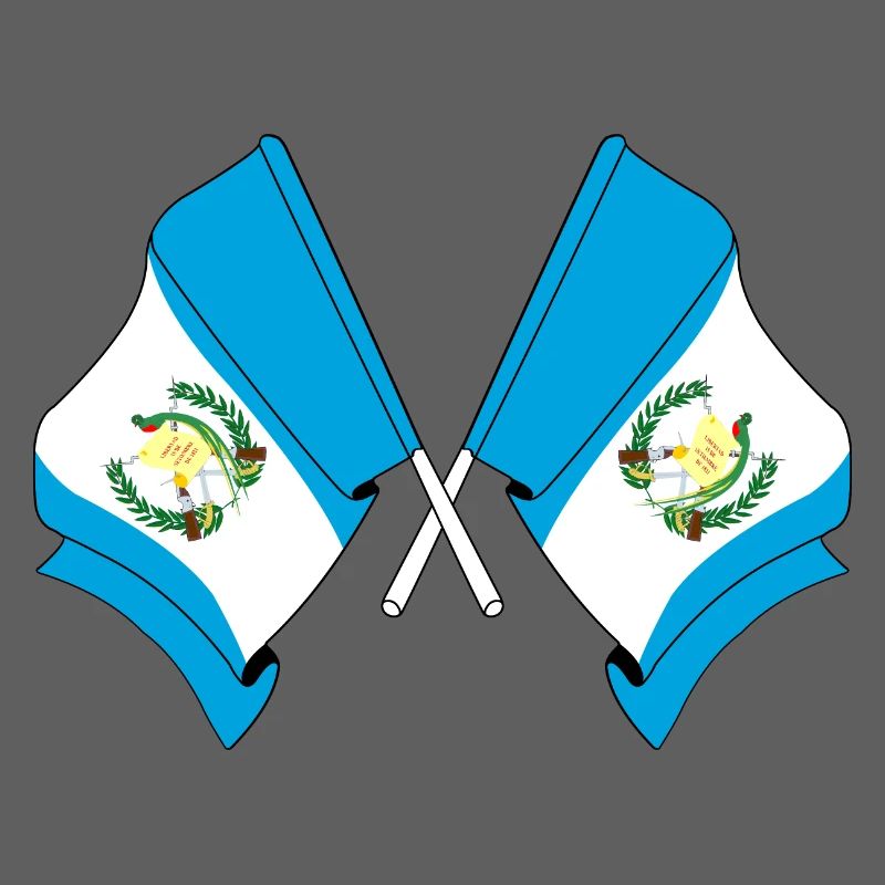 Two flags Guatemala