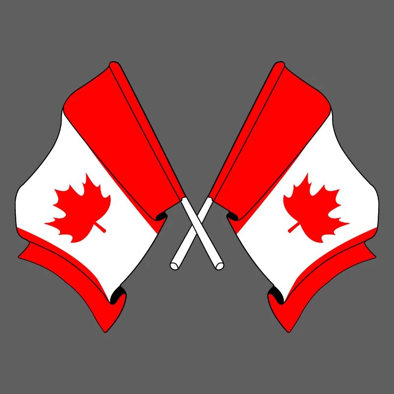 Drapeaux du Canada croisés