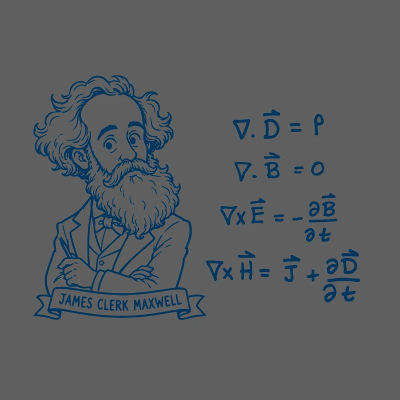 Maxwell and equations in blue