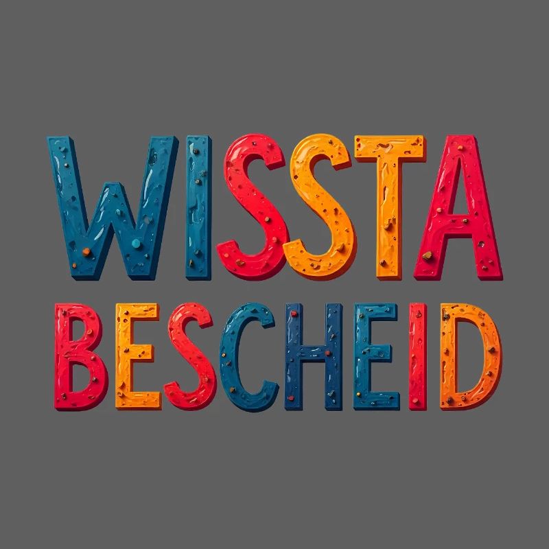 Colored 3D Type Art Metal Look