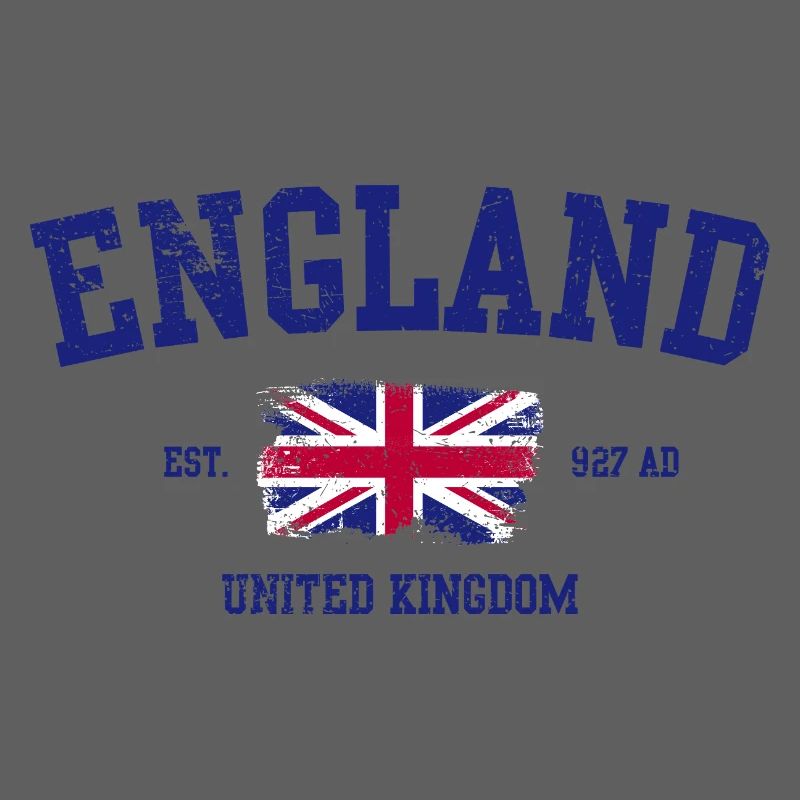 Angleterre Union Jack Typographie Design
