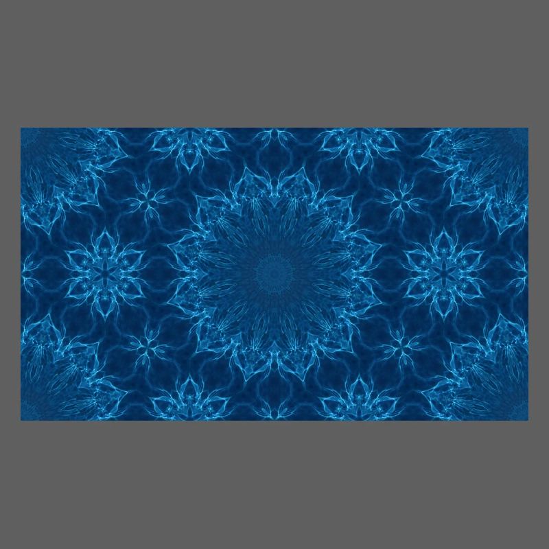 Blue Ocean Mandala Pattern – Abstract Water Kaleid