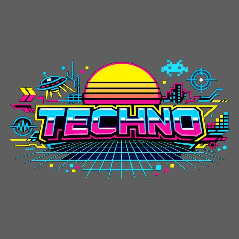 Neon Techno Horizont