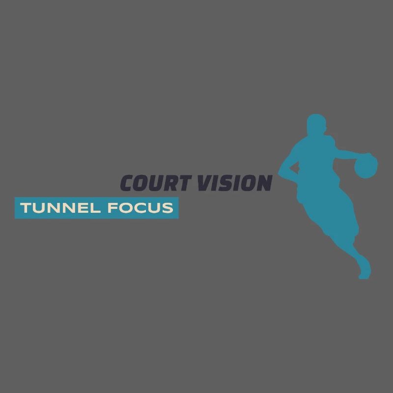 Vision de la cour. Tunnel Focus. – Design bleu