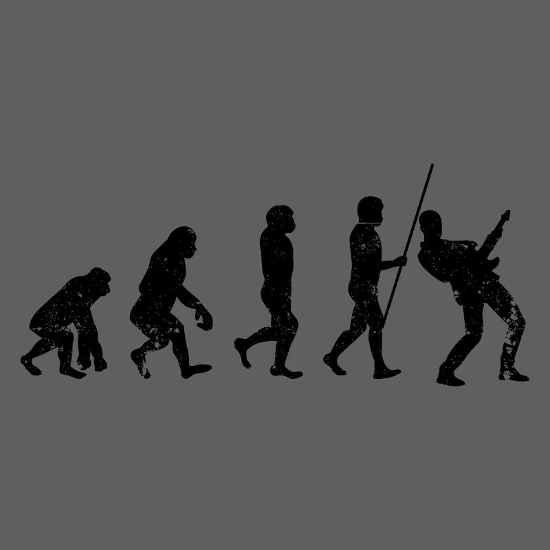 Evolution guitar player