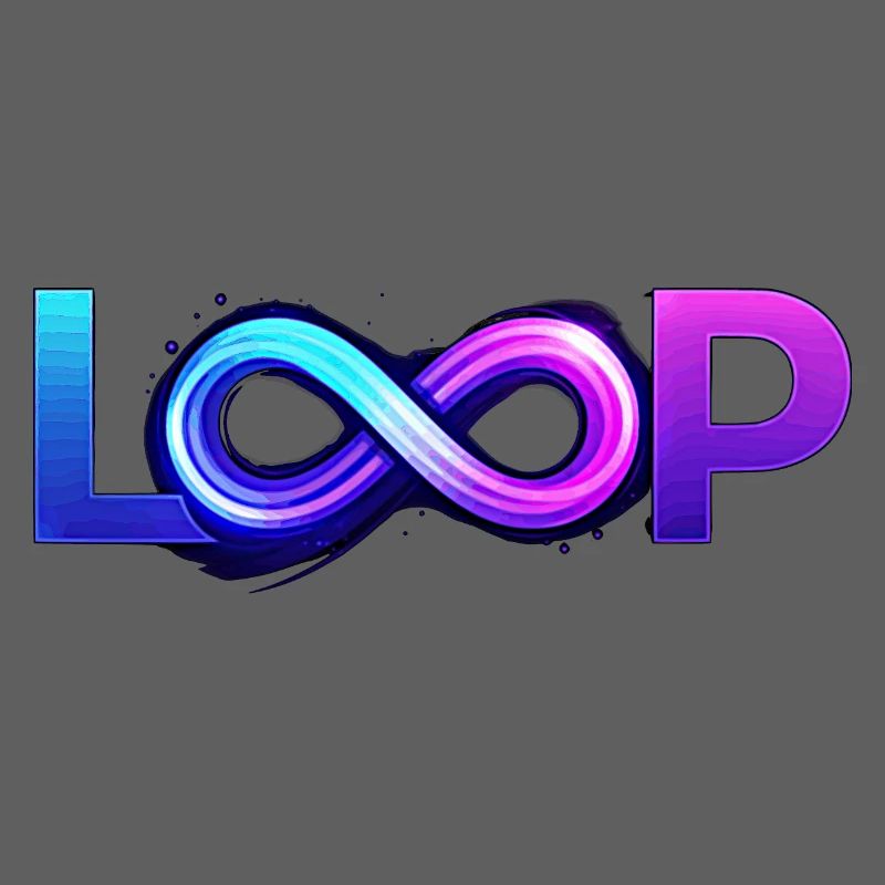 Neon Loop Unendlichkeit