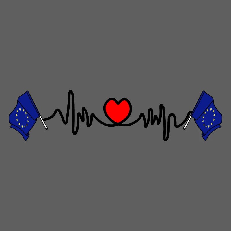Herzfrequenz-Cardio-Flagge EU