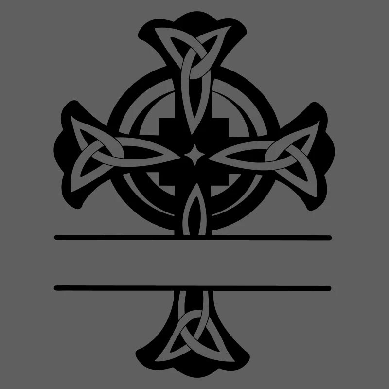 Logo ou monogramme de croix celtique