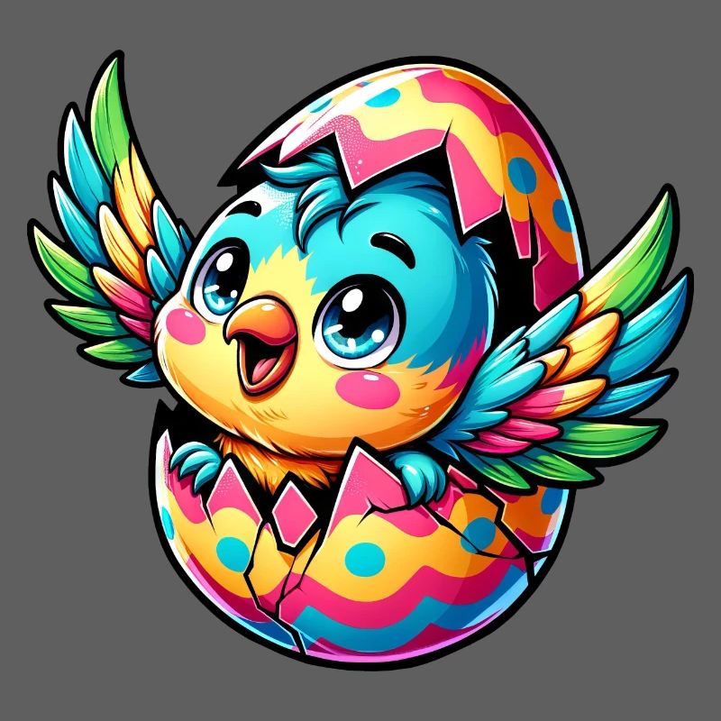 Easter Parrot Hatches from Egg