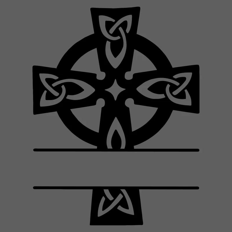 Celtic cross monogram logo