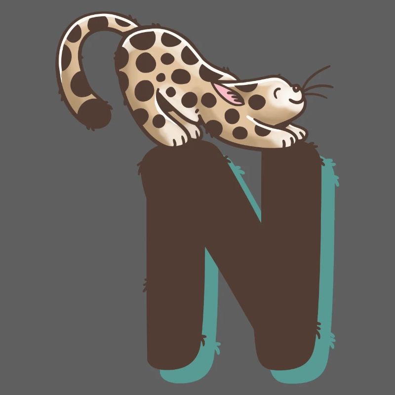 Katze Buchstabe N
