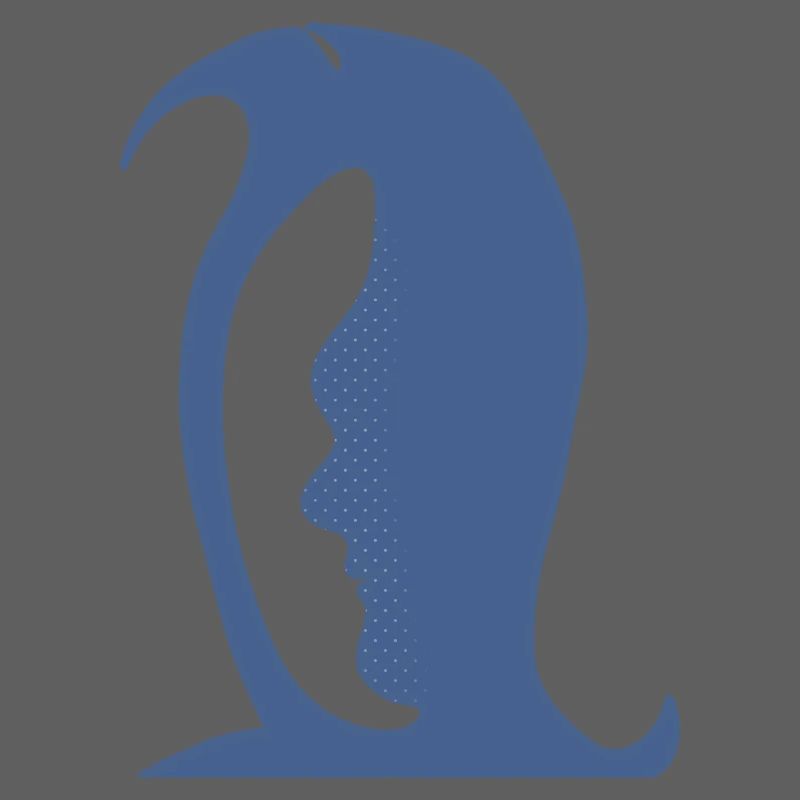A penguin or a face in this Fun Optical Illusion