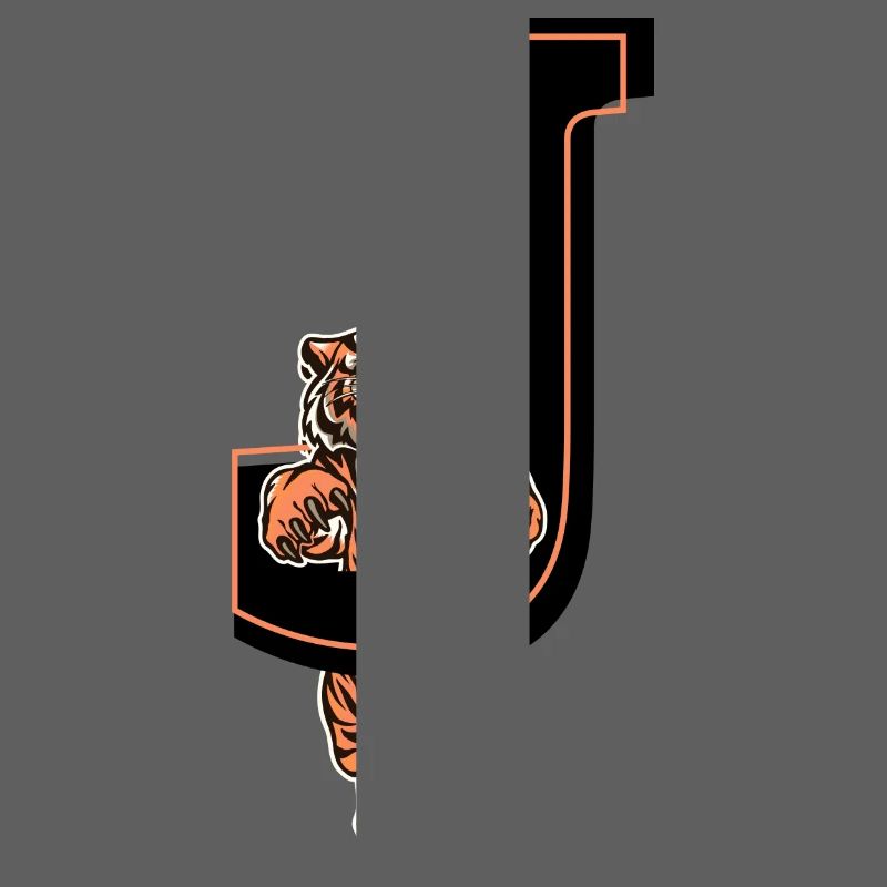 Tiger j Letter - Gift Idea