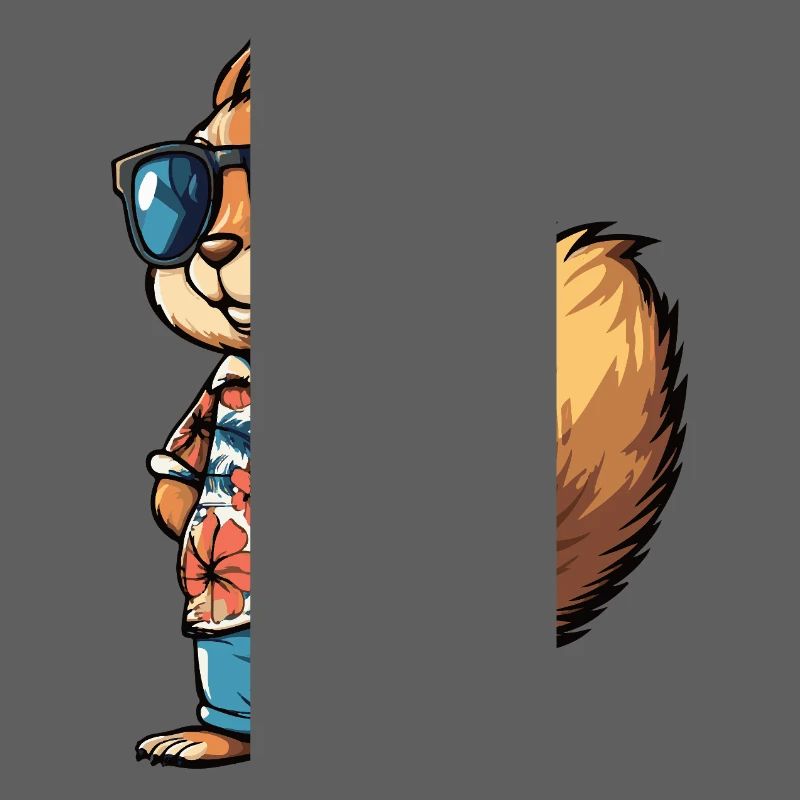 Squirrel Comic Cool Summer