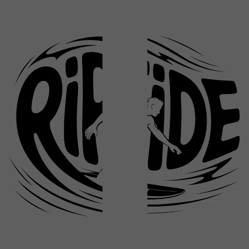 Riptide - Logo de surfeur cool
