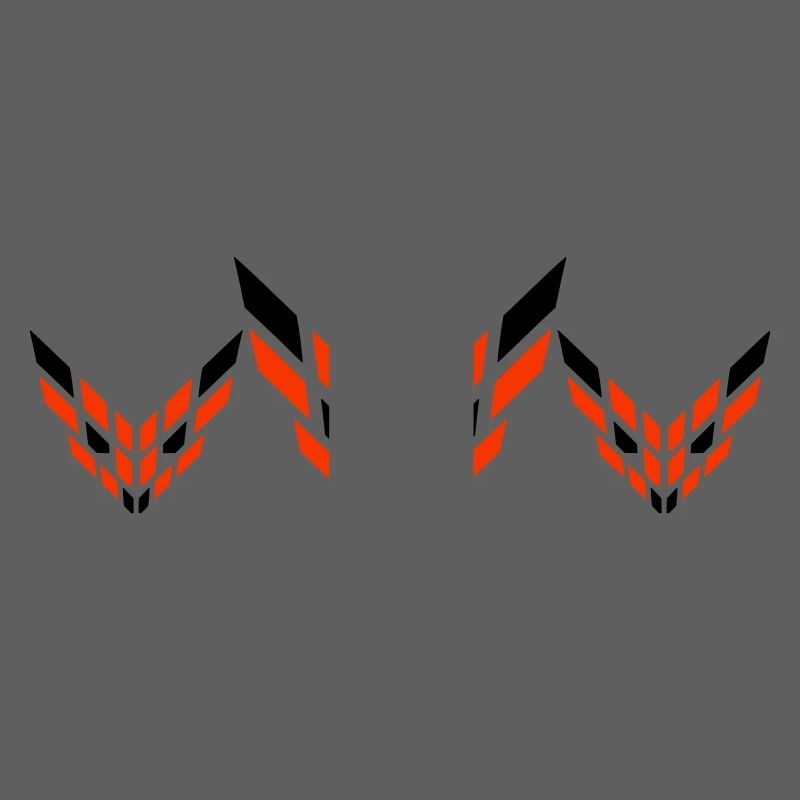 3 Foxes Abstract Logo Evil Eye Friends Team