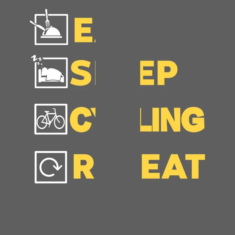 Manger Dormir Vélo Répéter Routine Mode de vie