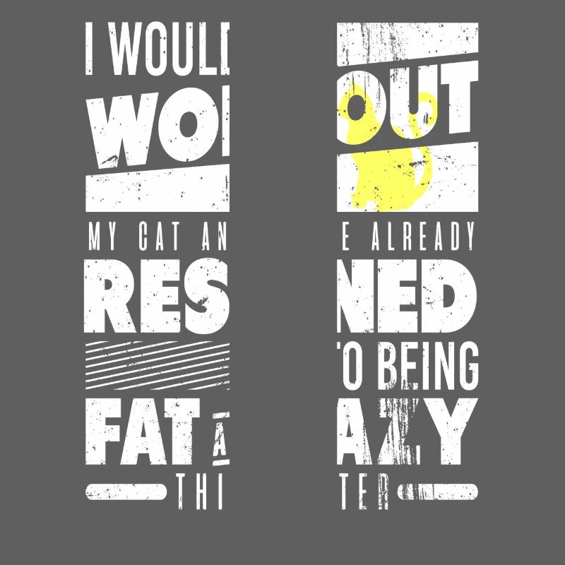 Lazy Winter With Cat Funny Workout Sarcasm