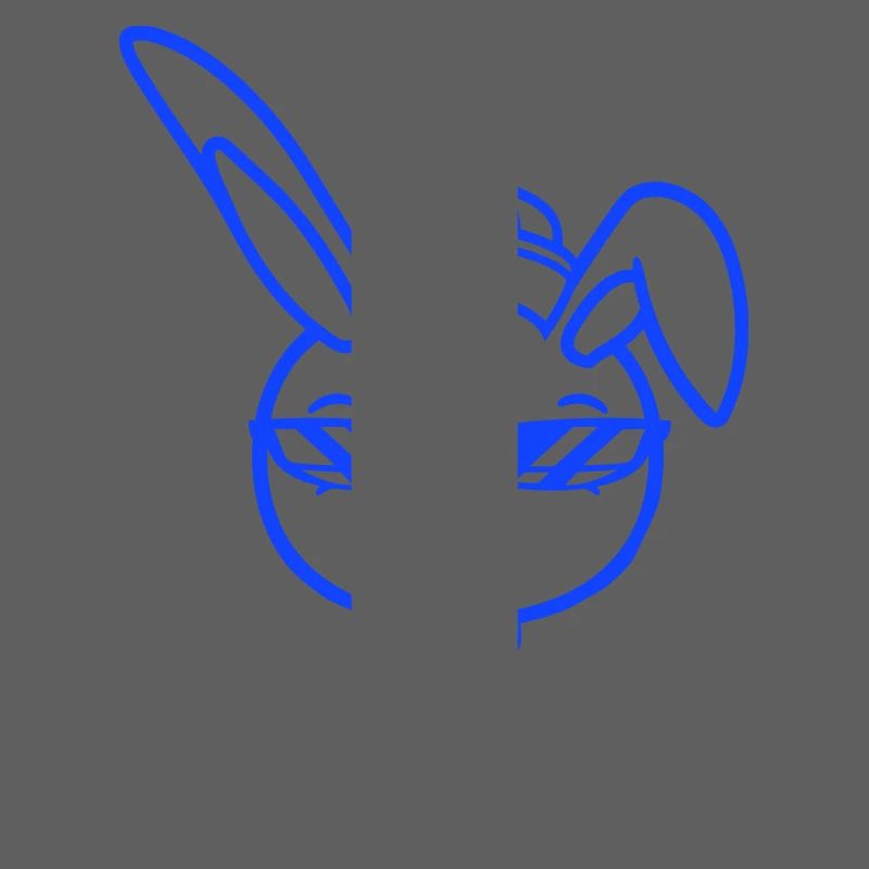 Bunny Sunglasses Cappy Tie Cool Hat Comic