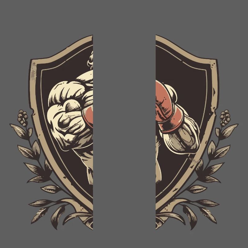 Fighter Boxer MMA Logo