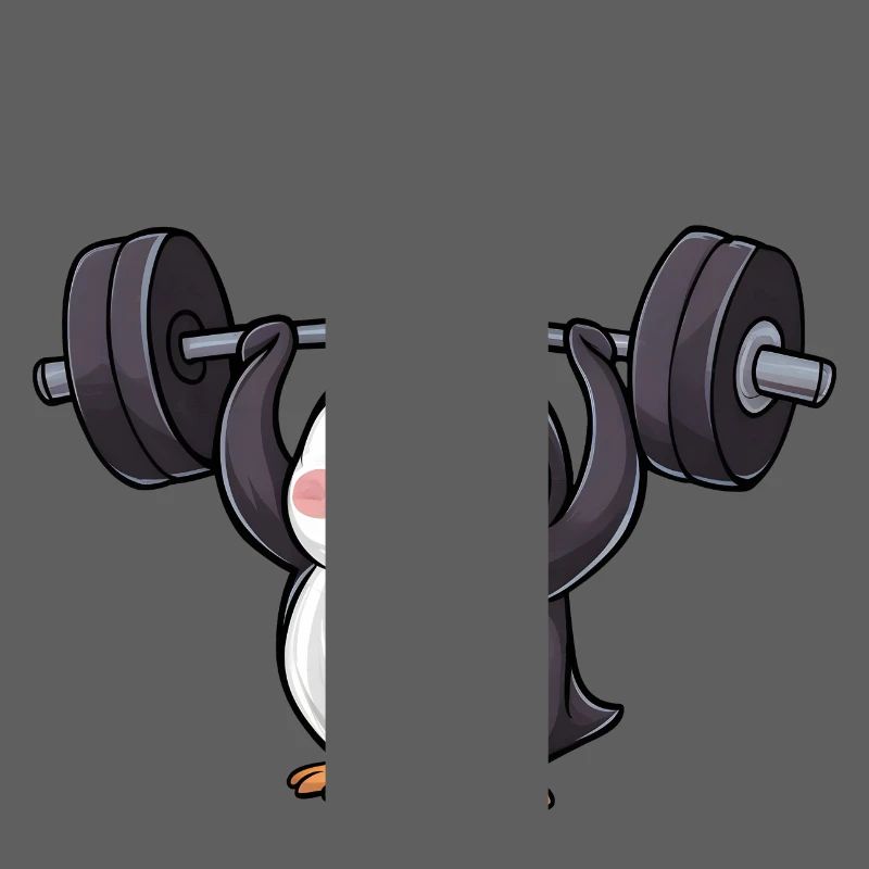 Penguin Dumbbell Workout Strong