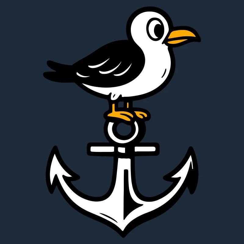 Seagull Anchor Comic