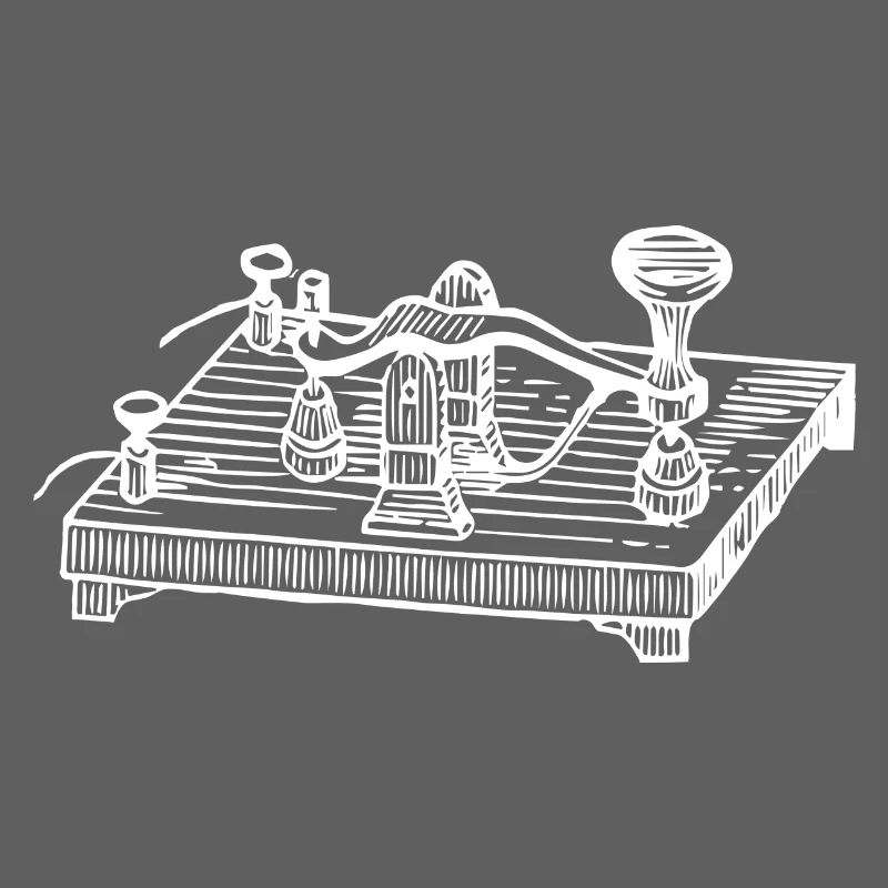 Vintage Morse Code Device, Retro Communication