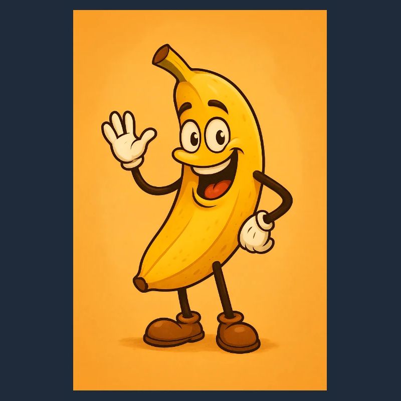 Live-Bananen-Maskottchen