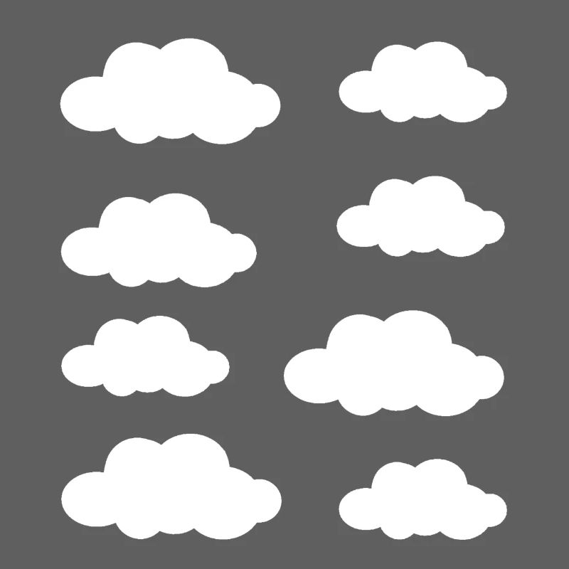 Weiße Wolken