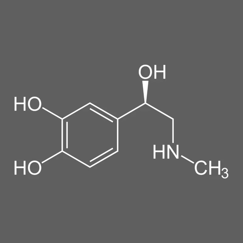 Adrenaline structural formula