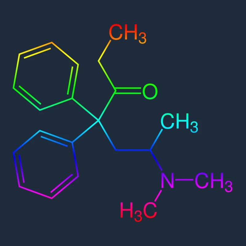 Methadone structural formula