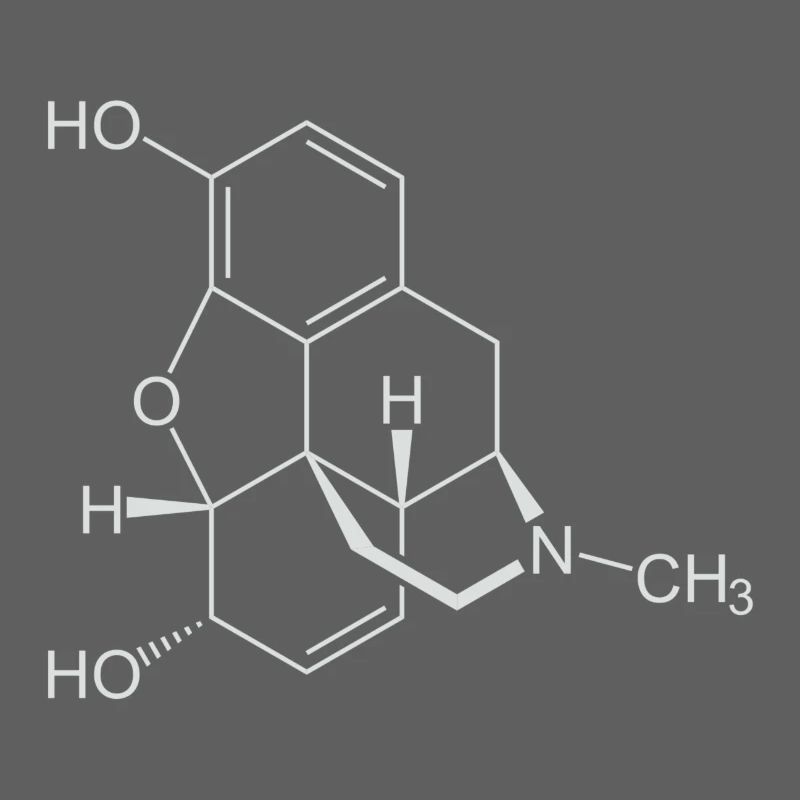 Morphine structural formula