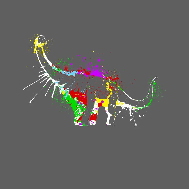 Splash art Dinosaure sauropode diplodocus