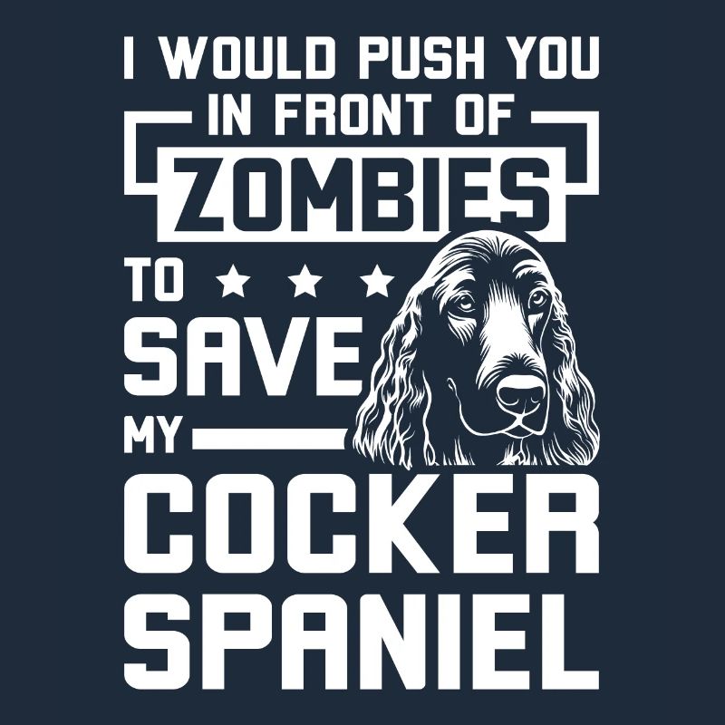 Vous pousser devant les zombies cocker spaniel