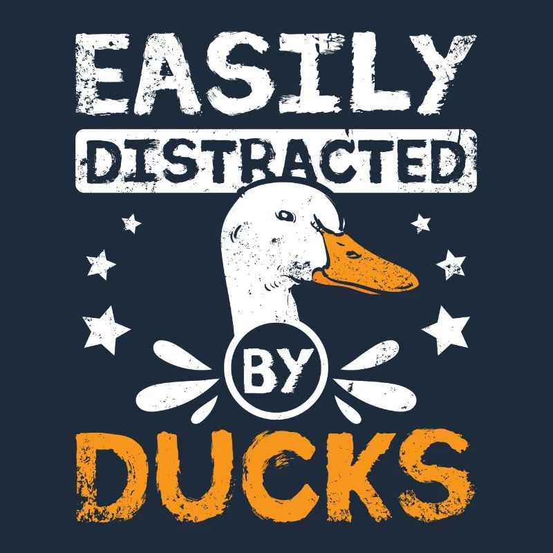 Canard pékin de compagnie facilement distrait par les canards