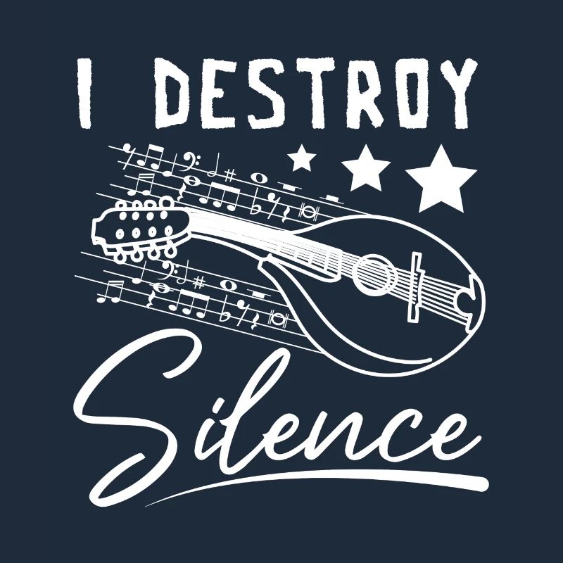I destroy silence playing Mandolin