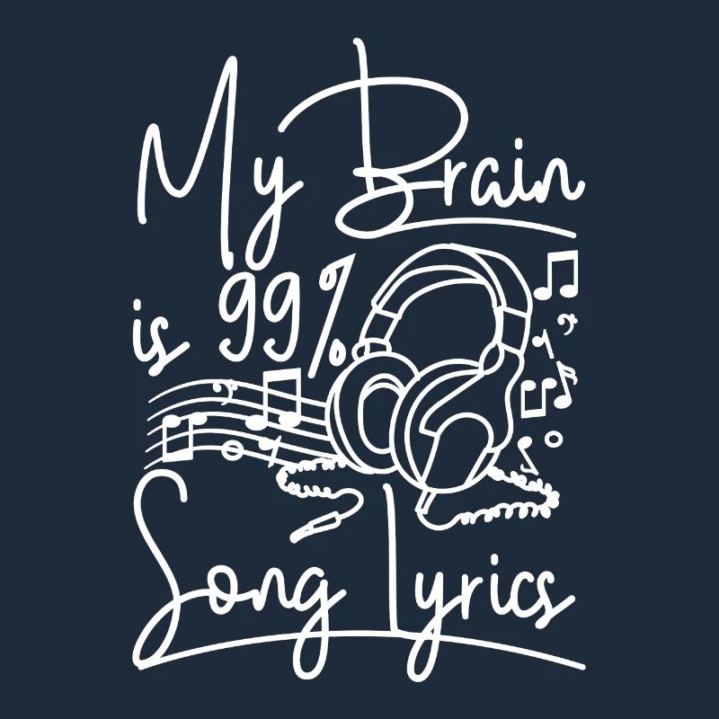 Mélomane Mon cerveau est composé à 99% de paroles de chansons