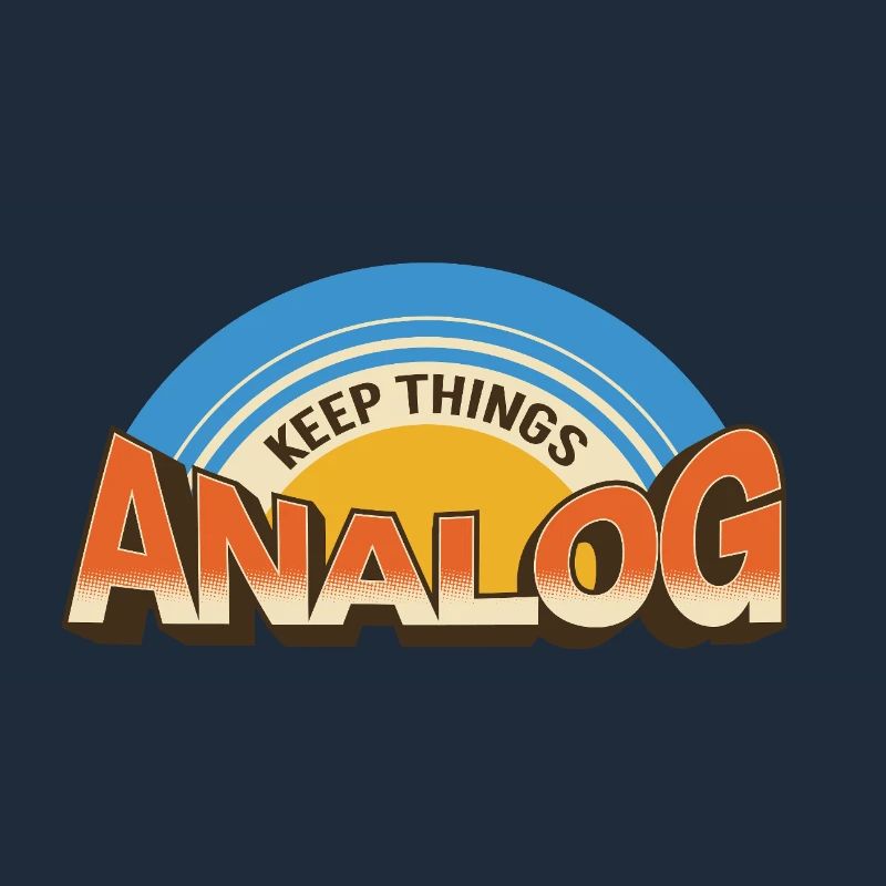 Keep Things Analog – Retro Tech-Statement